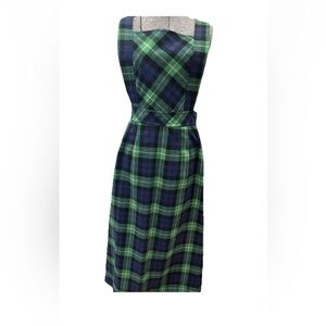 DonKenny 1970/80s pinafore tartan plaid jr size 15/16 jumper-xmas-winter-Maxi‎
